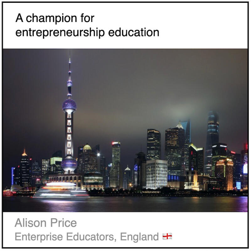 Express 2(3) Alison Price Download PDF: A champion for entrepreneurship education by Alison Price (Enterprise Educators, England).